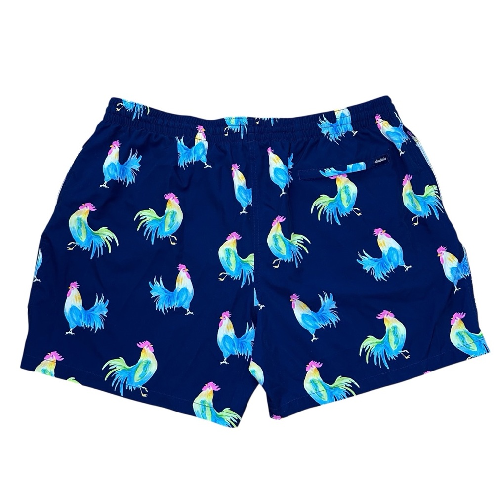 Chubbies Classic Stretch Swim Trunks – XXX-Large Men’s Chicken/Rooster Print - Picture 5 of 9